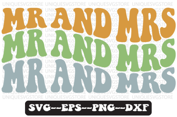 Mr and Mrs Quote Retro Svg Design Review
