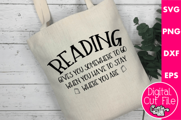 Review of Reading Gives You Somewhere to Go Embroidery Design